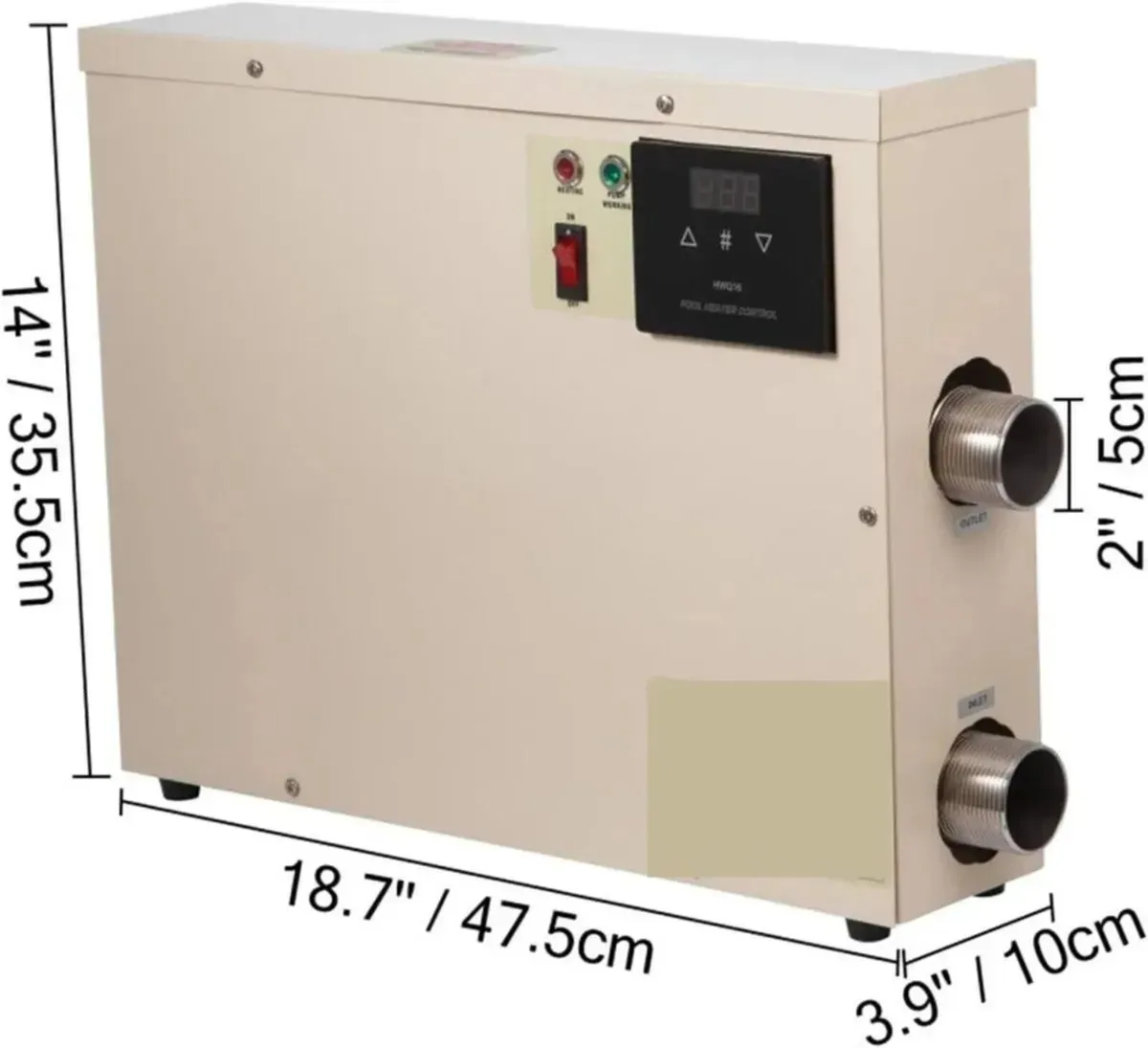 Swimming Pool Heater 11KW Digital Pool Heater - Image 2
