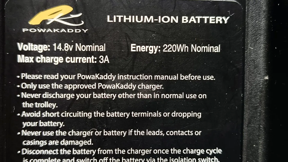 20800mAh,14.8VLithium Battery electric golf carts - Image 4