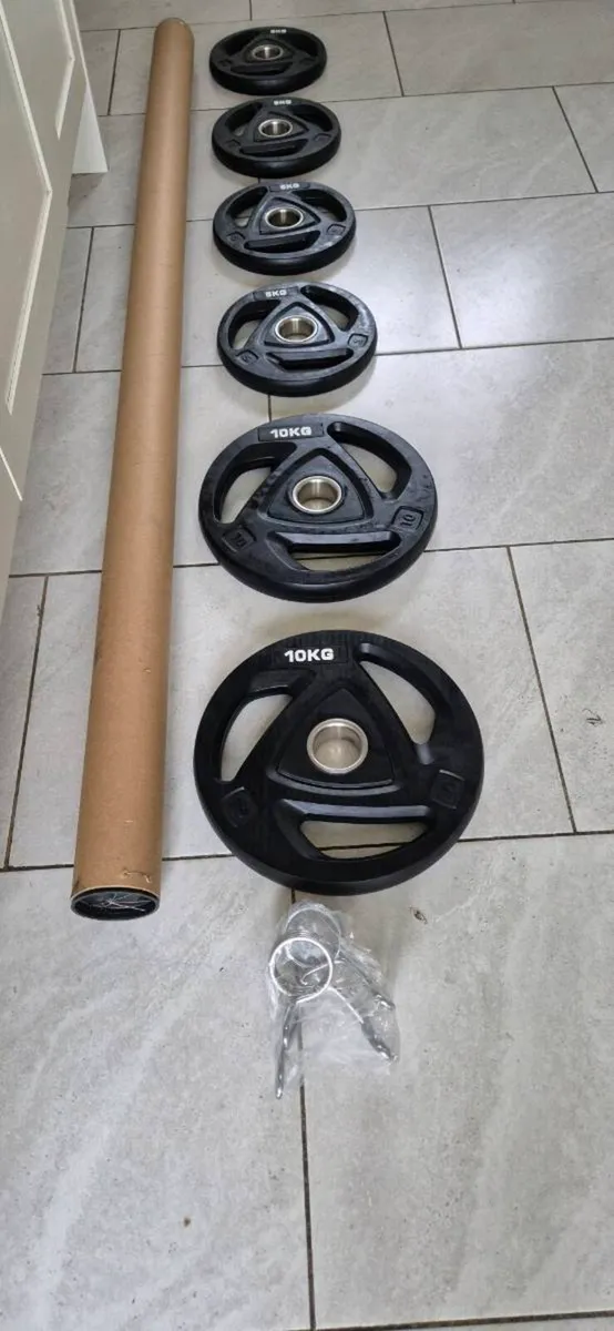 Brand new olymoic tri grip weight lifting set - Image 1