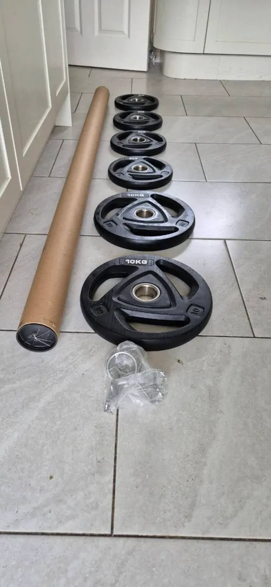 Brand new olymoic tri grip weight lifting set - Image 2