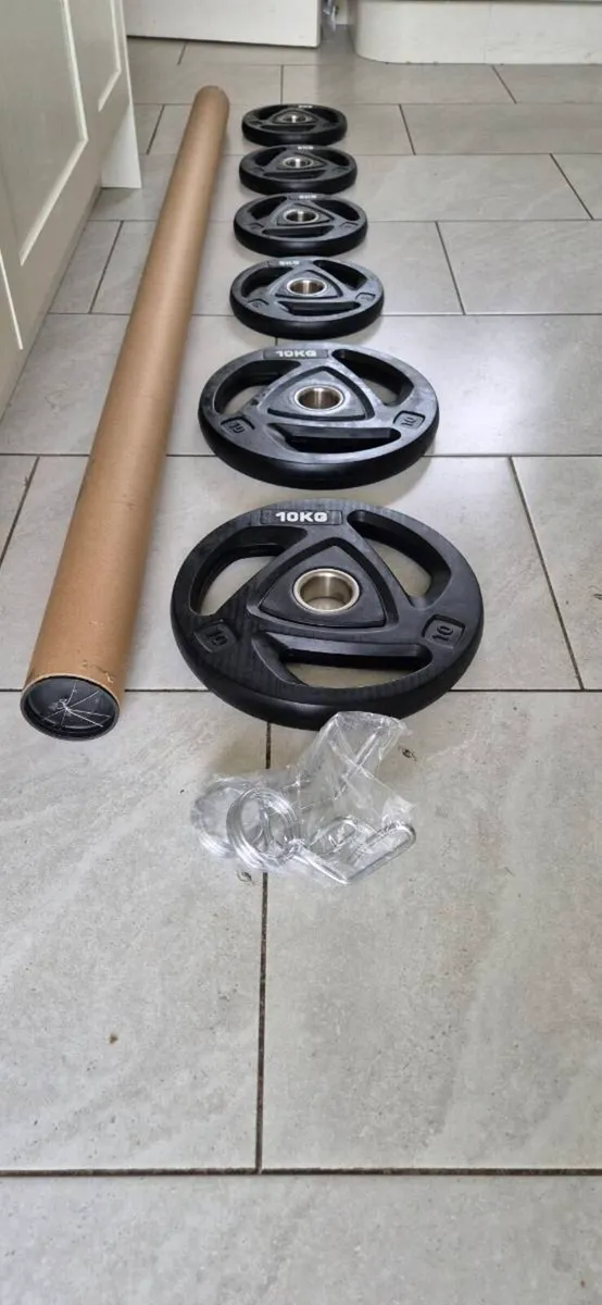 Brand new olymoic tri grip weight lifting set - Image 3