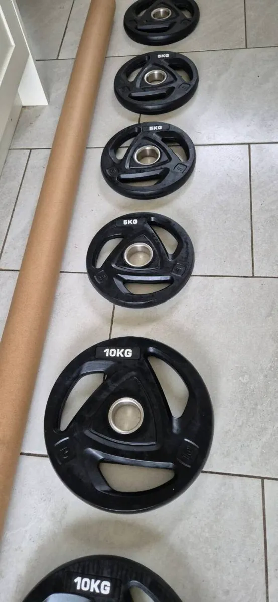 Brand new olymoic tri grip weight lifting set - Image 4