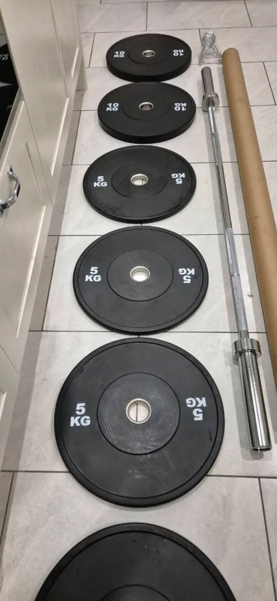 Brand new olympic bumper weight lifting set A - Image 3