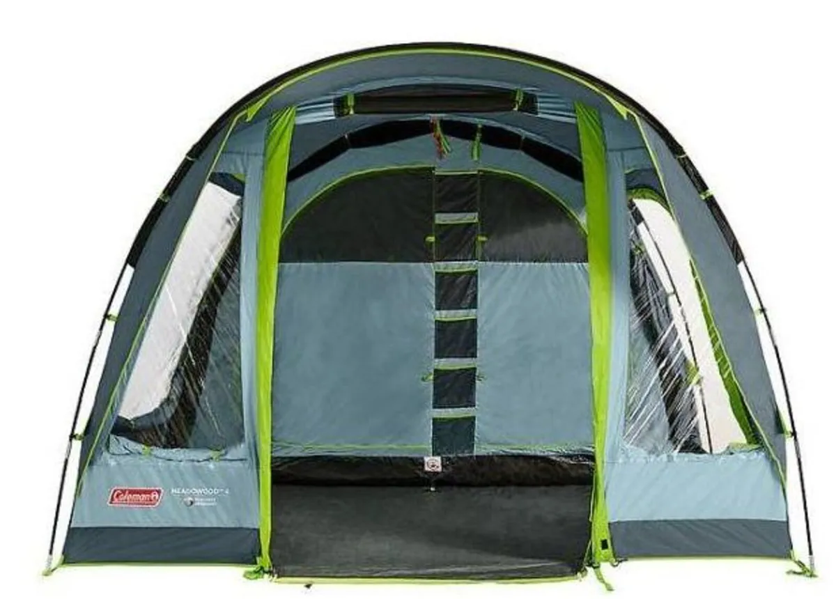 4 Person Coleman Meadowood 4 Family Tent + Free Gr - Image 1