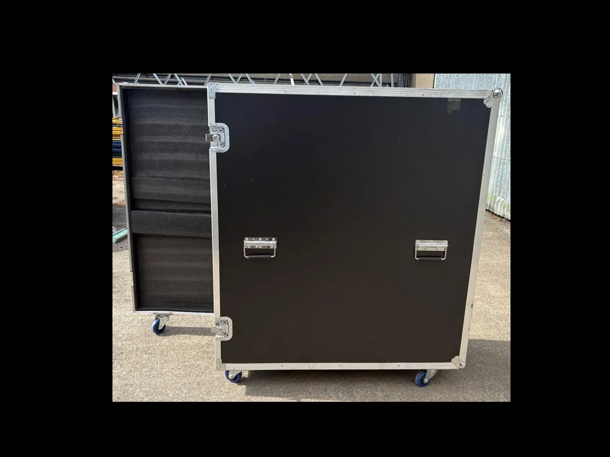 Large black plywood equipment flight case - Image 2