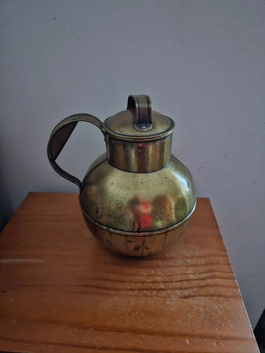Vintage Antique Brass Pot - Image 2
