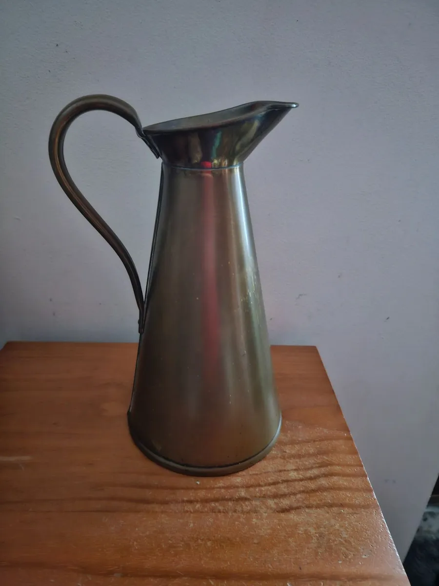 Vintage Antique Brass Jug - Image 3