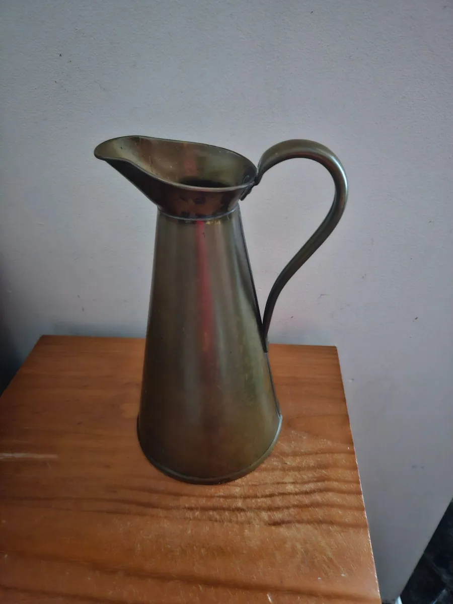 Vintage Antique Brass Jug - Image 2