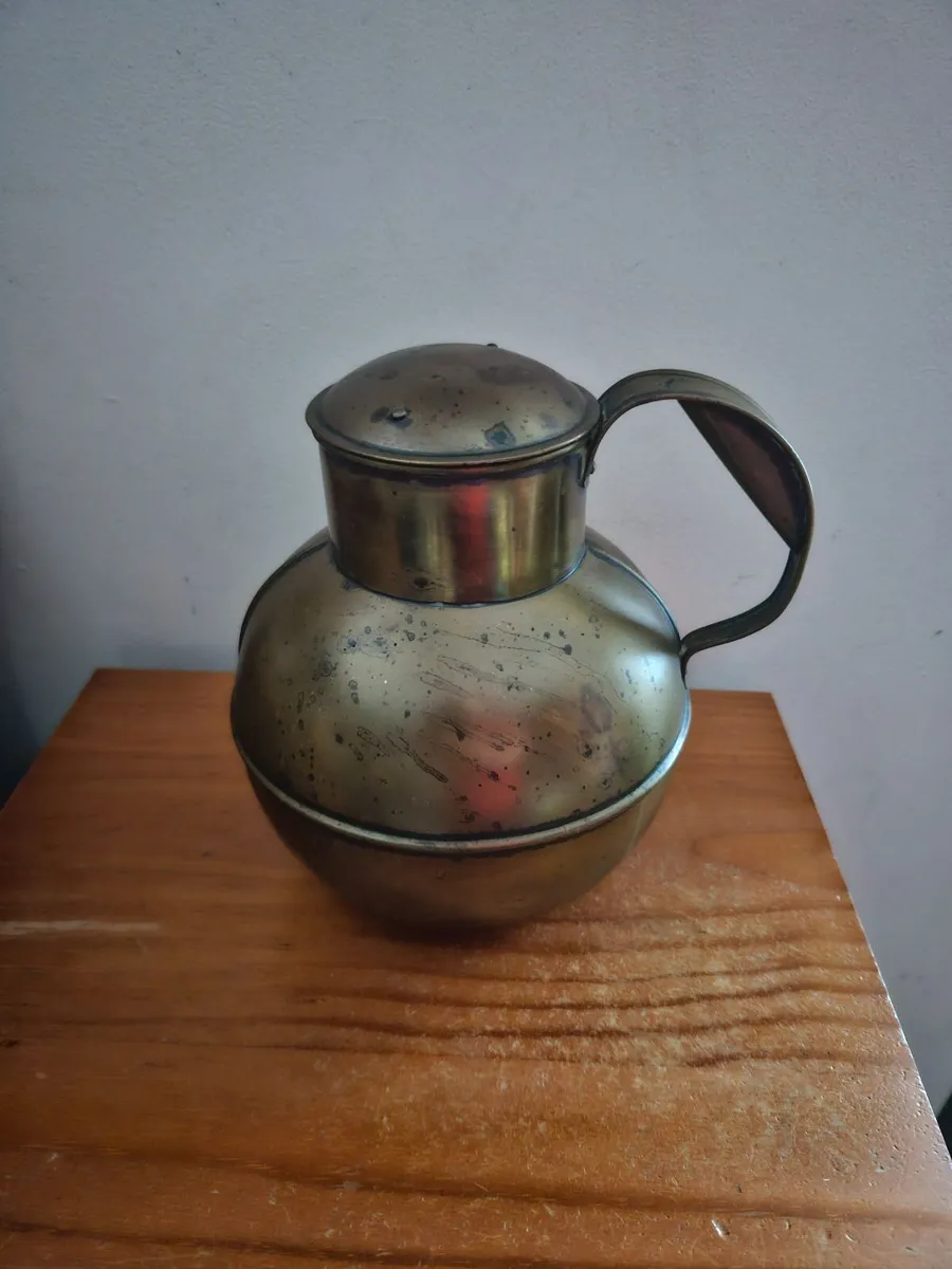 Vintage Antique Brass Pot - Image 2