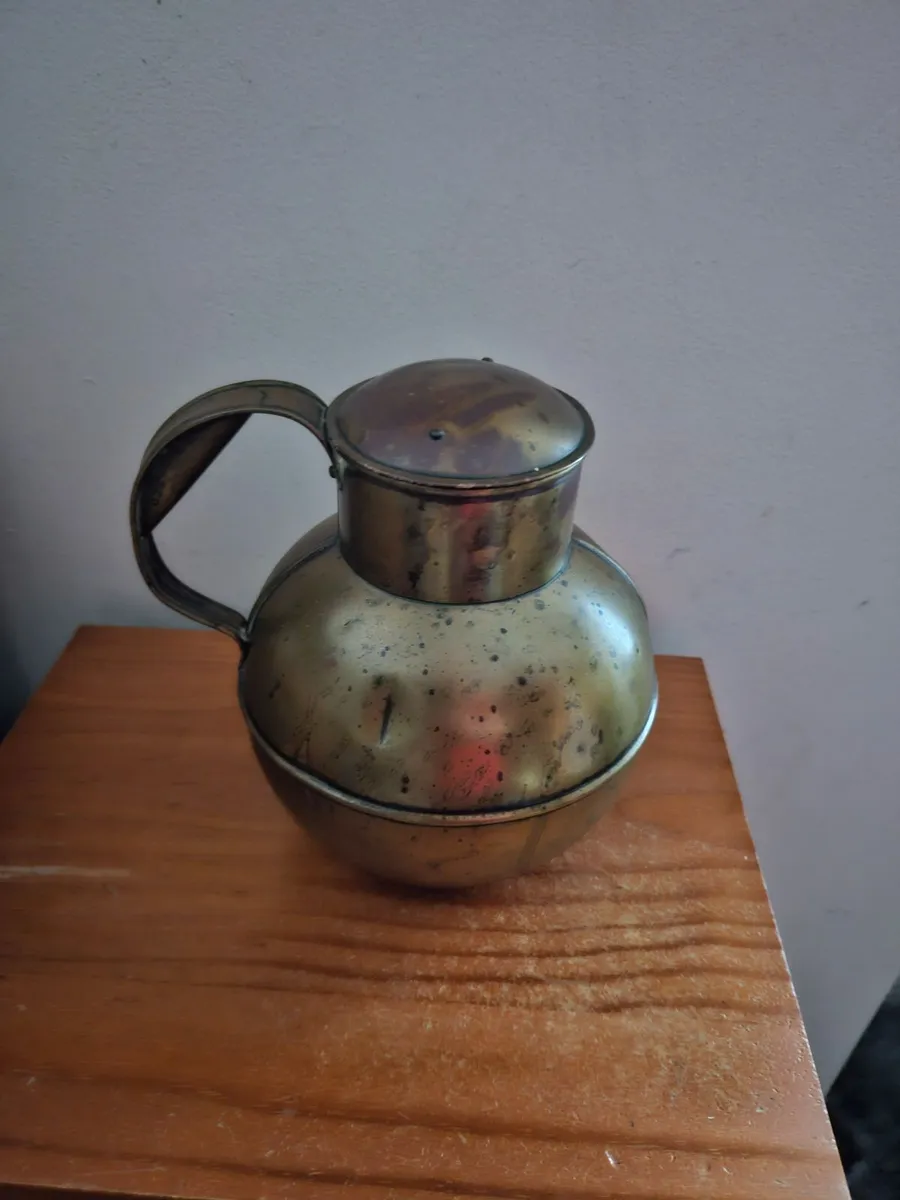 Vintage Antique Brass Pot - Image 3