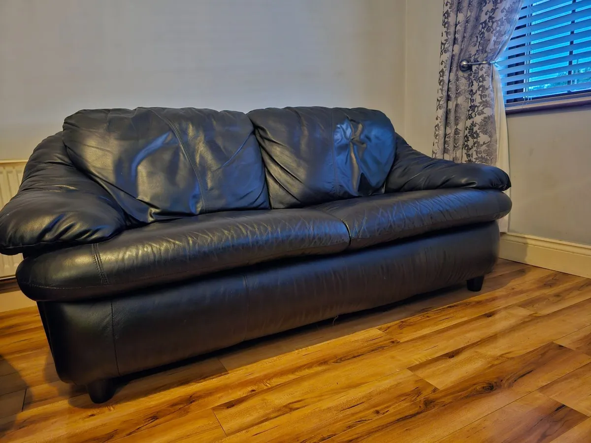 2 and 3 seater leather couches OFFERS CONSIDERED! - Image 3