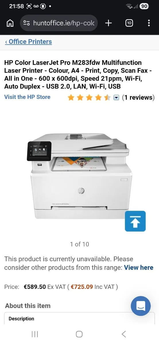Hp colour printer/ scanner/ copy / fax - Image 2