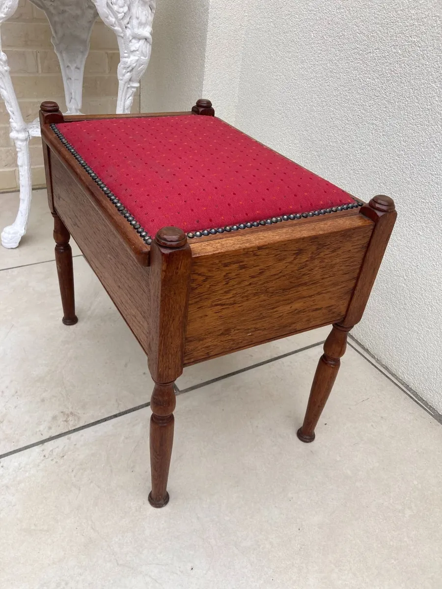 Antique Piano Stool. - Image 2