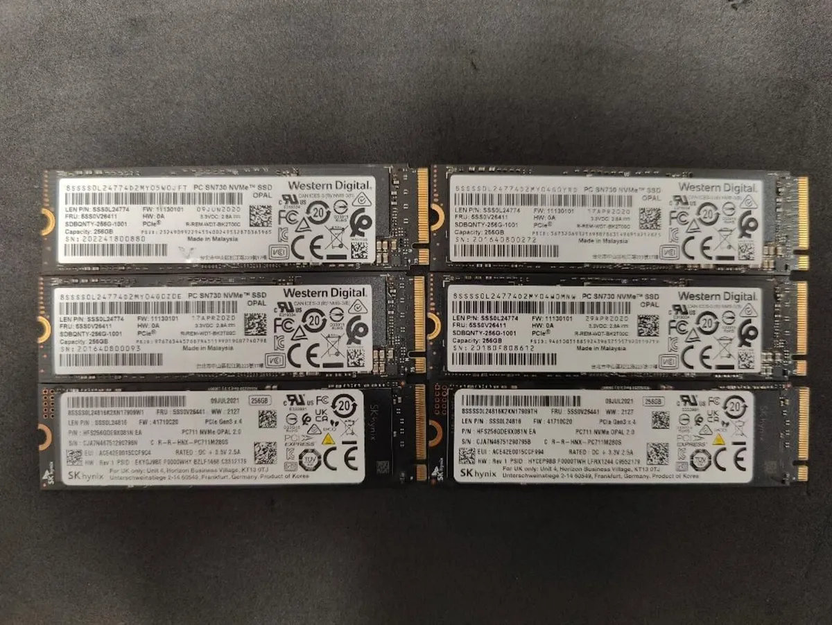Mixed Brand 256GB M.2 NVMe SSD 2280 SSD - Image 2