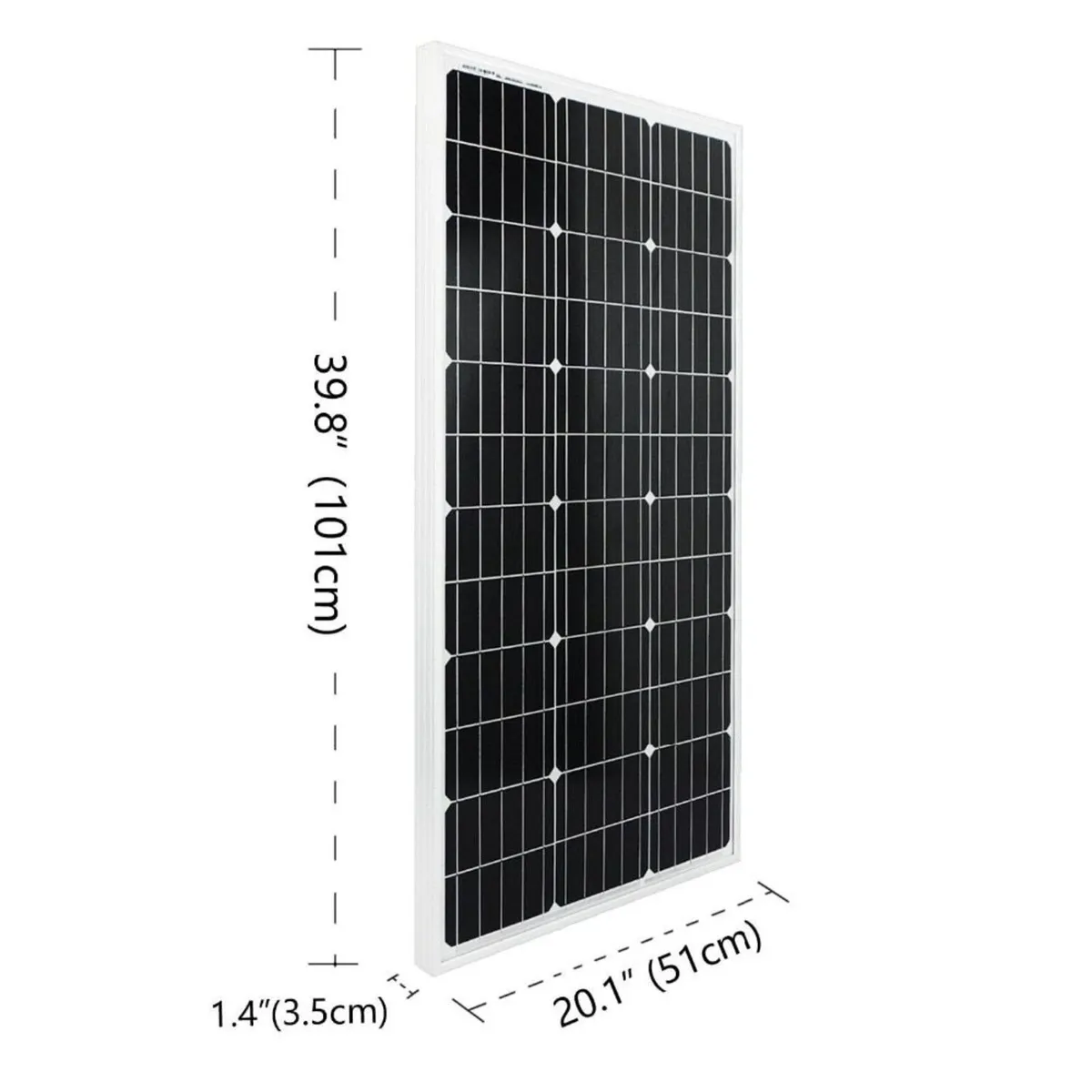 12V 100W solar panel kit for shed lighting - Image 2
