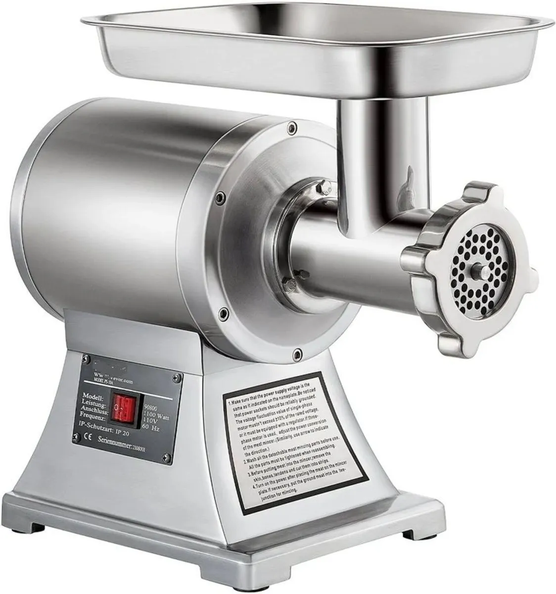 Meat Grinder 1100W Stainless Steel Mincer - Image 2