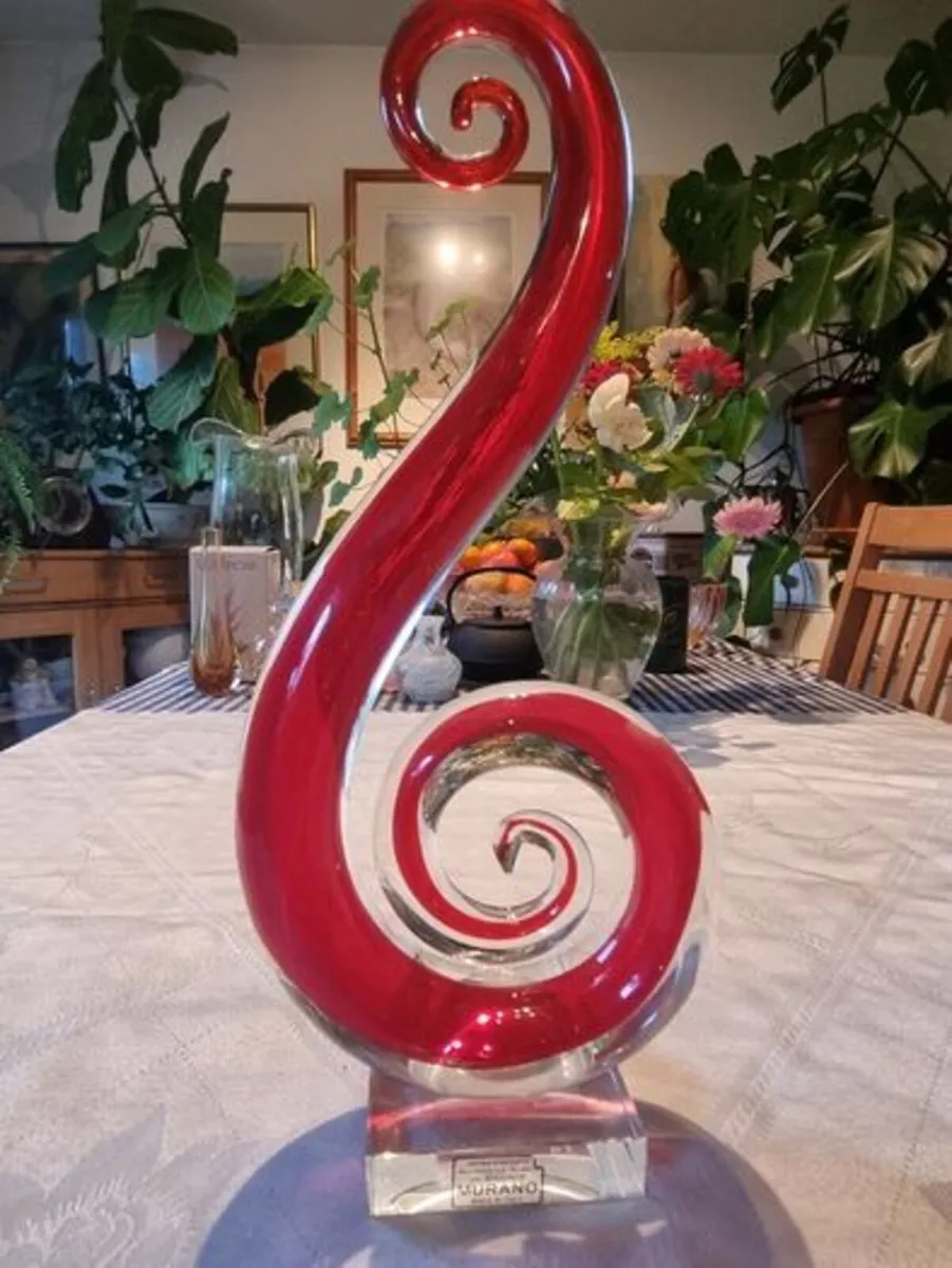 Large glass modern sculpture Murano - Image 1