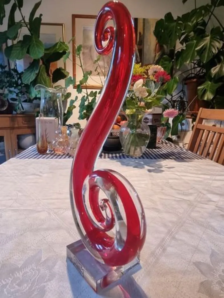 Large glass modern sculpture Murano - Image 4