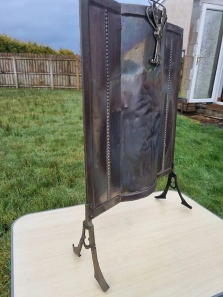 Antique fireplace screen - Image 3