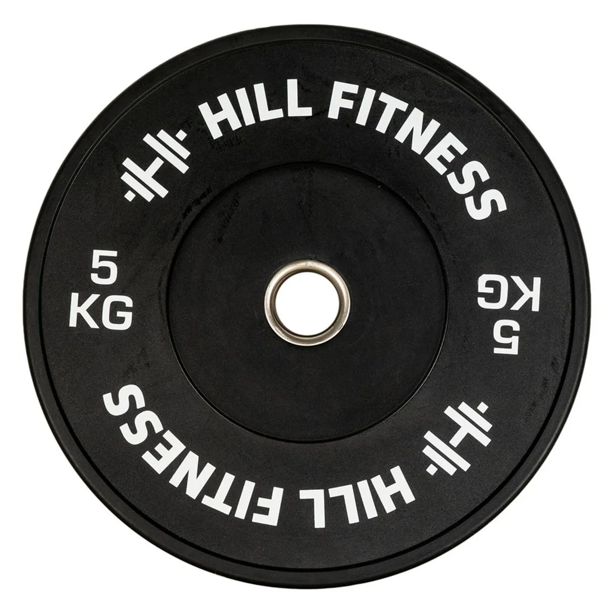 Hill Icon Black Bumper Plates 60kg Set Weights Gym - Image 2
