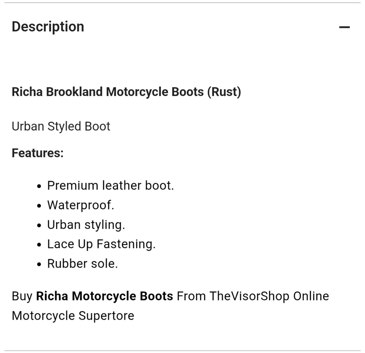 Richa Brookland Motorcycle Boots - Image 3