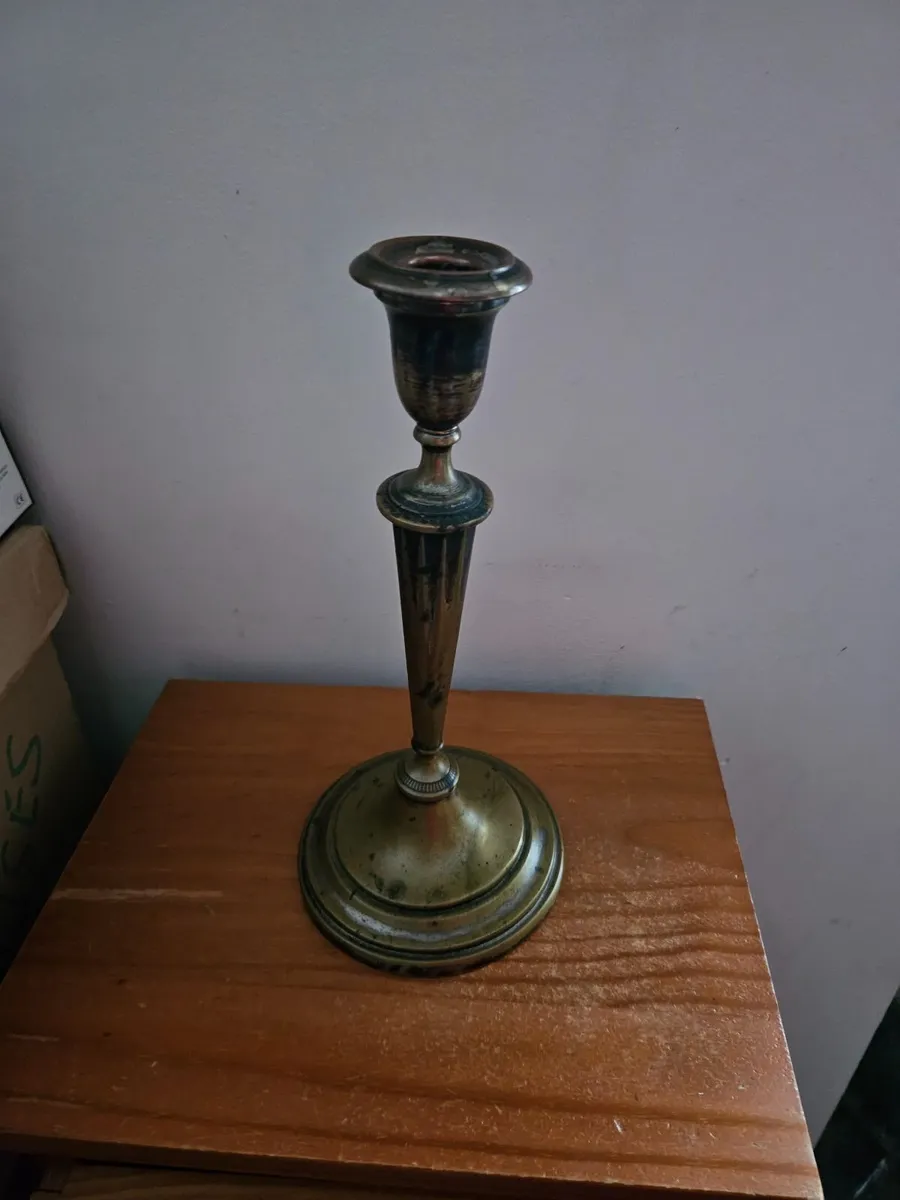 Vintage Brass Candle Stick - Image 1