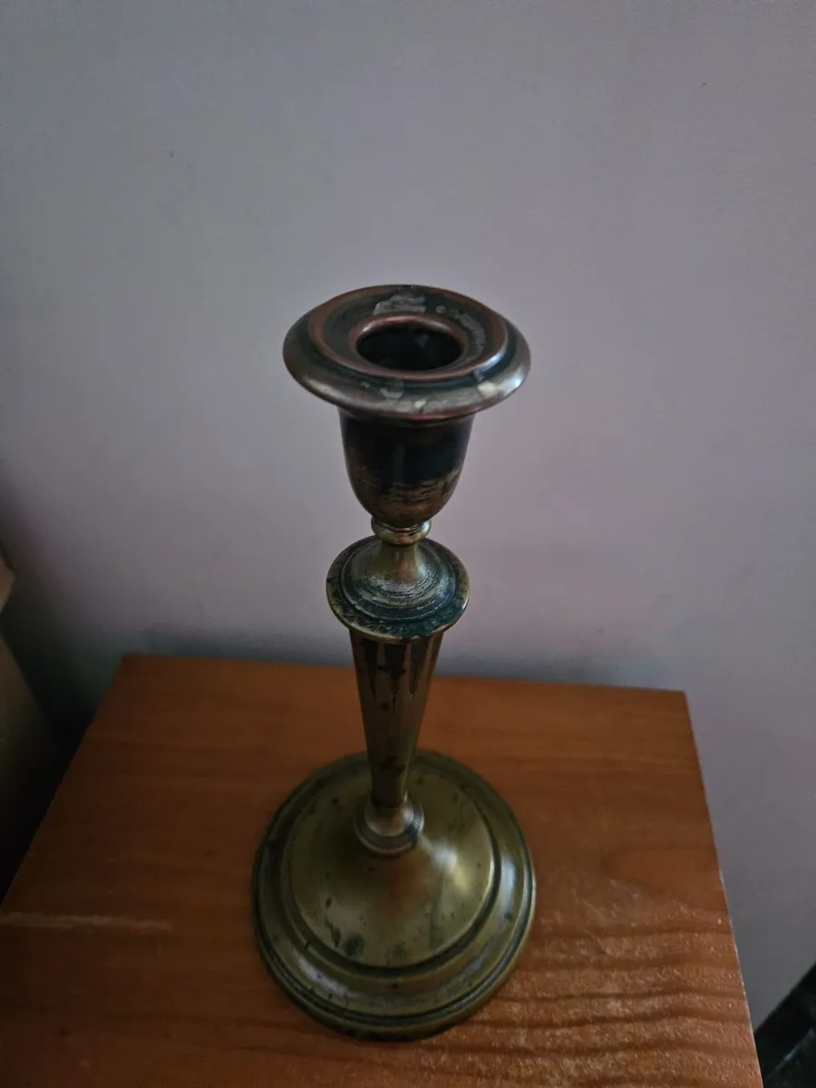 Vintage Brass Candle Stick - Image 2