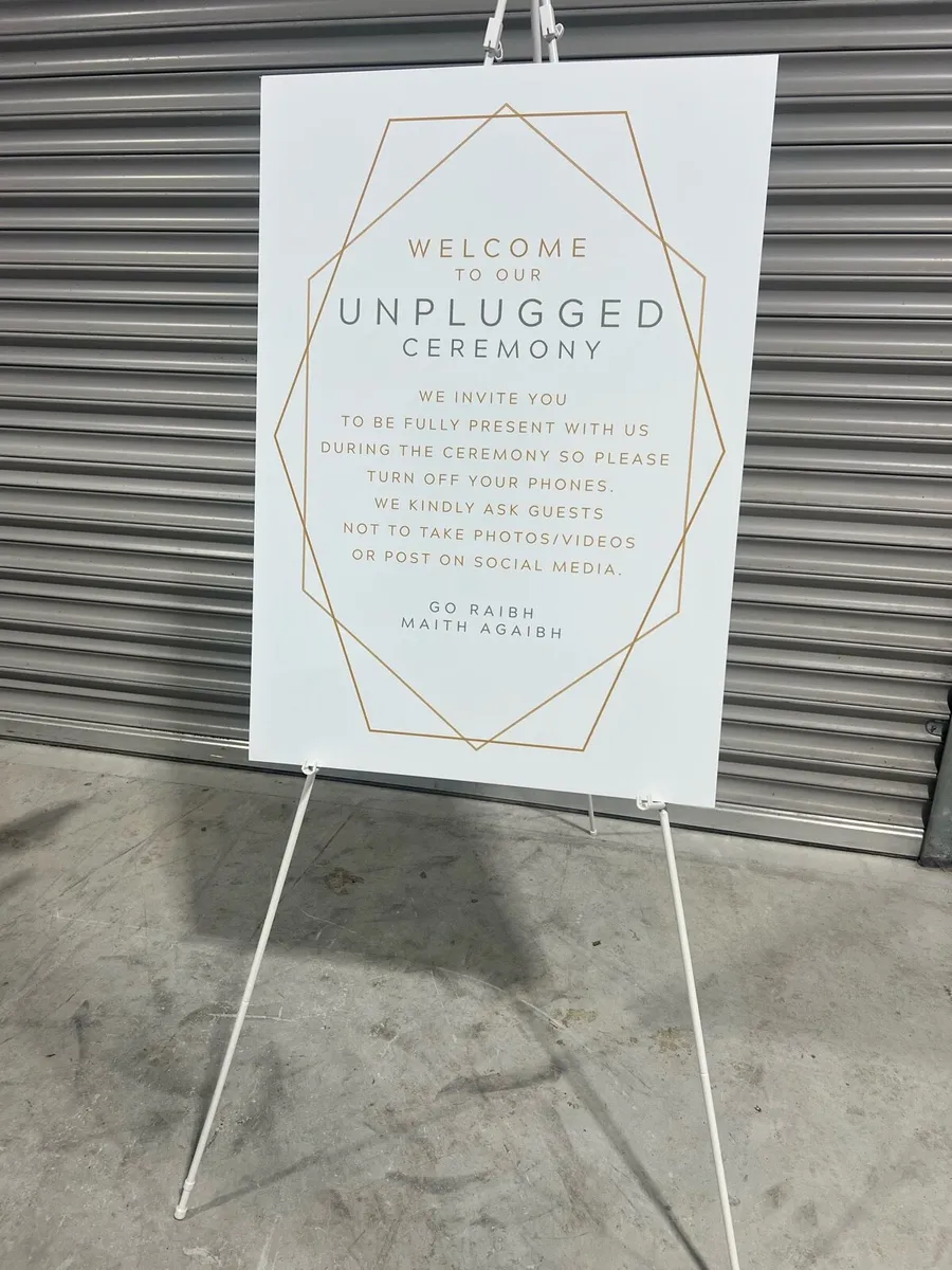Wedding Poster Sign to Buy with Stand - Image 3