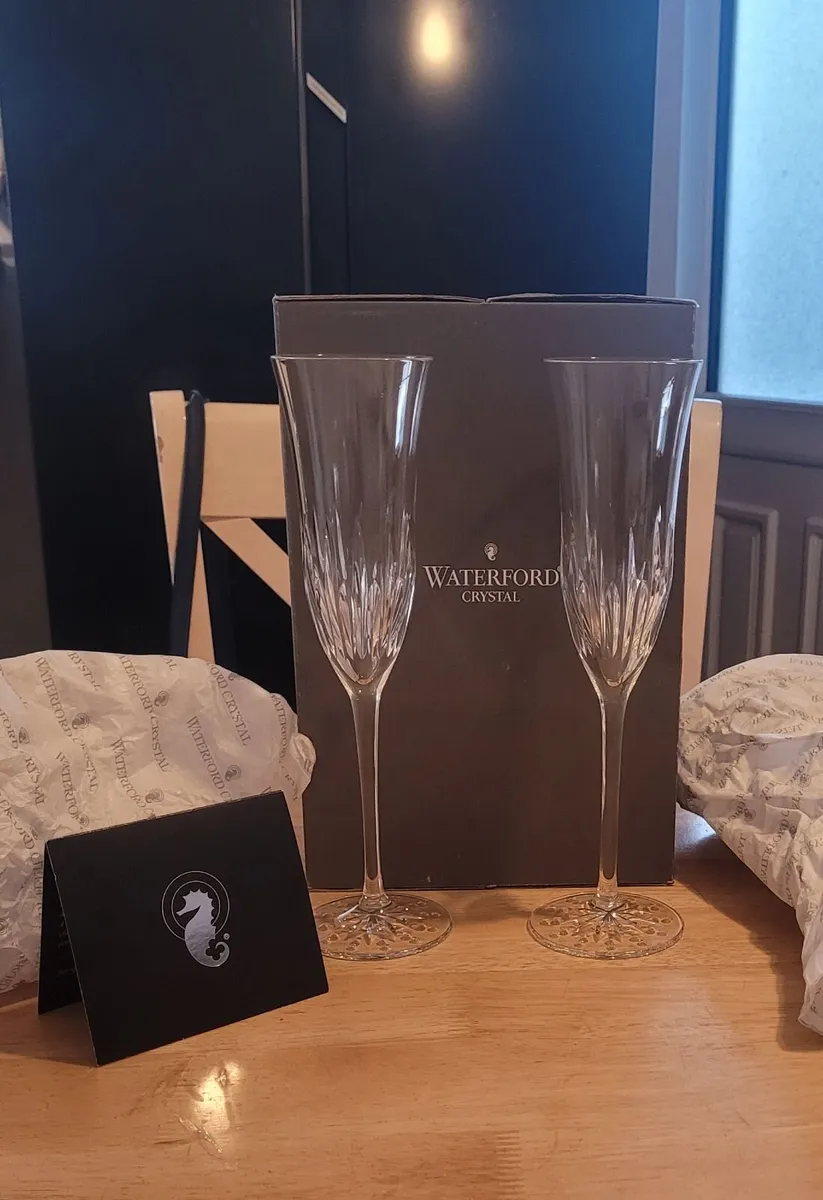 Waterford Crystal Champagne Glasses - Image 1