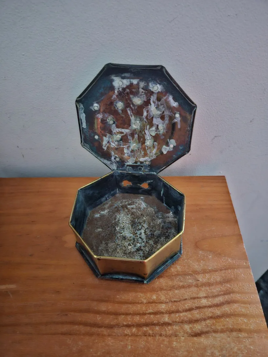 Vintage Brass Incense Box - Image 3