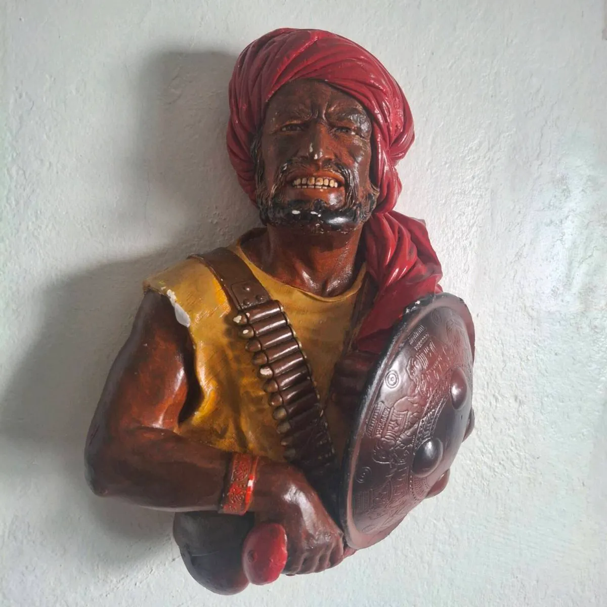 1960s Bossons 'Pathan' Chalkware Wall Plaque - Image 2