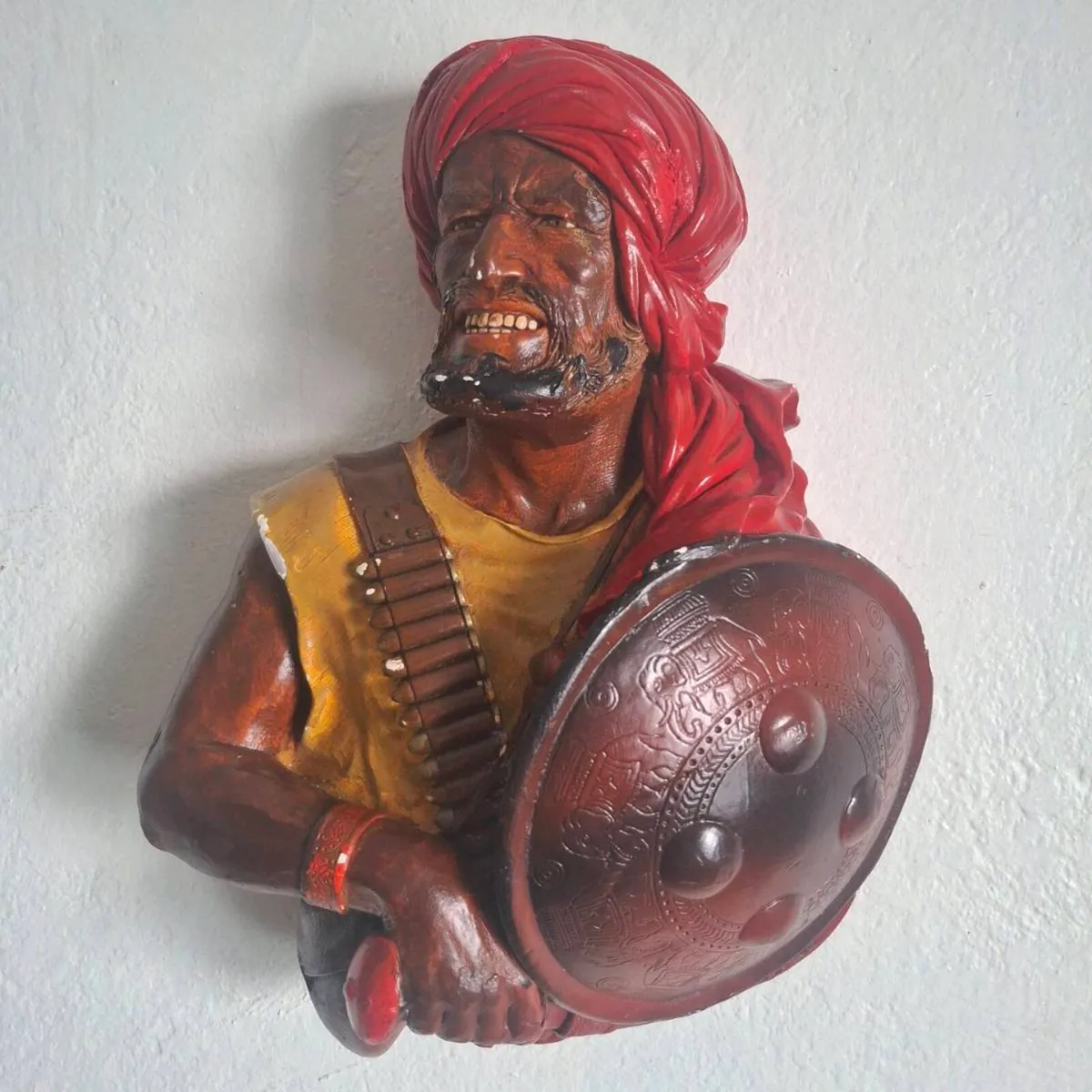 1960s Bossons 'Pathan' Chalkware Wall Plaque - Image 1