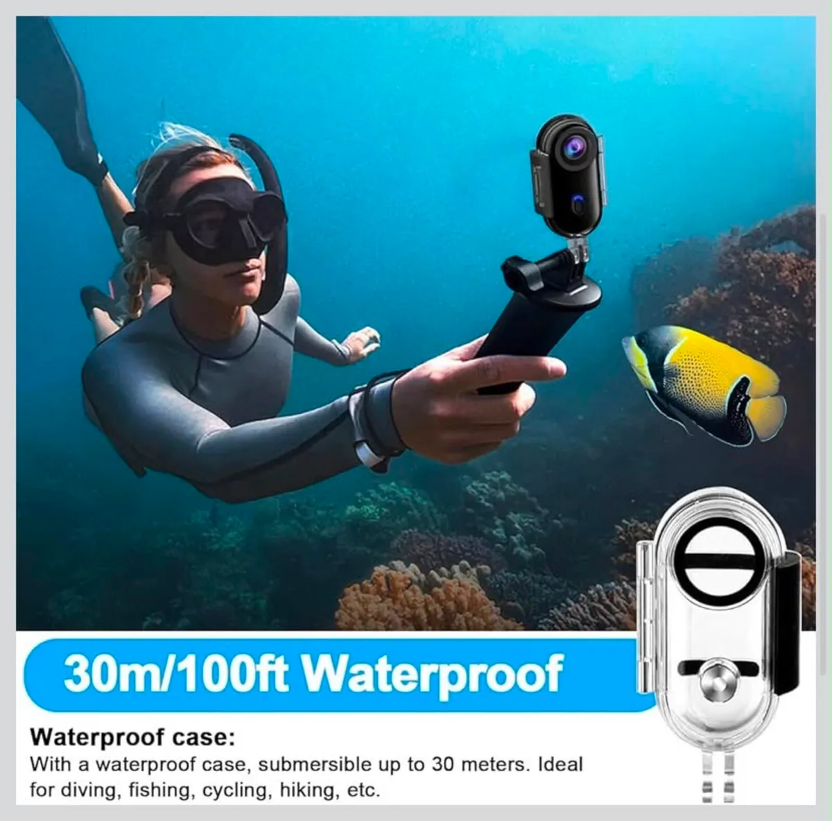 OBEST Action Camera 4K 360° Motorcycle Helmet Cam - Image 3