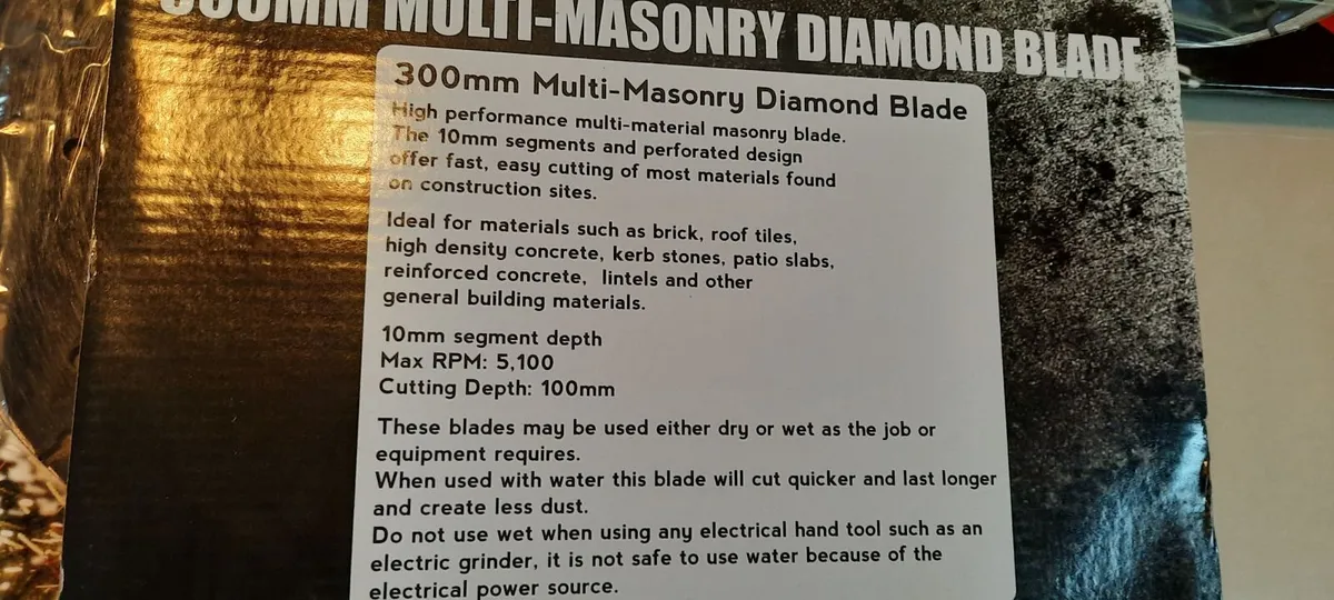 TEIKUTA Wet+Dry 12"-300mm Diamond Blades - Image 3