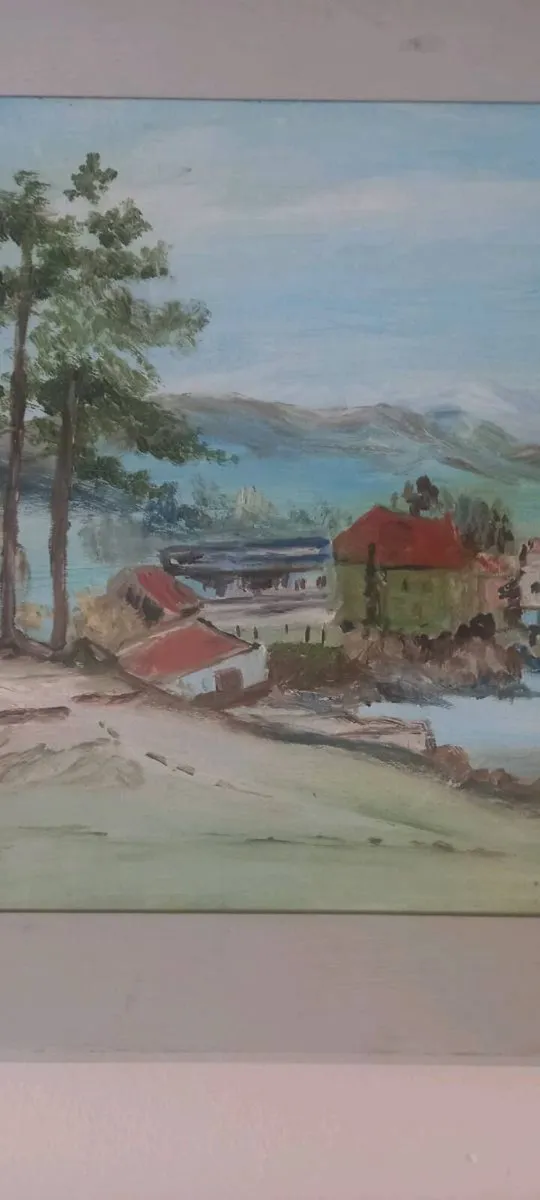 Nice Vintage (1986) framed & signed Painting - Image 2