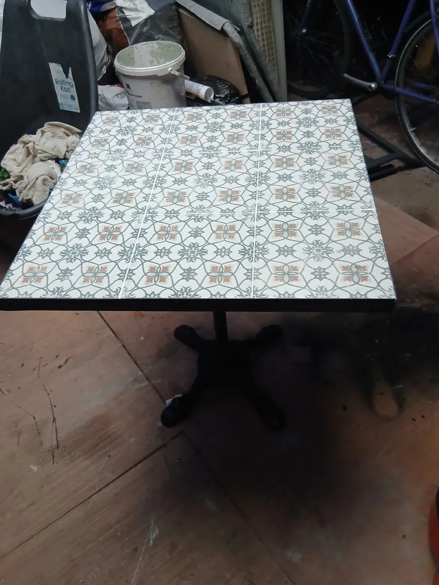 Garden  Patio Decking  Cast iron Base Table - Image 1