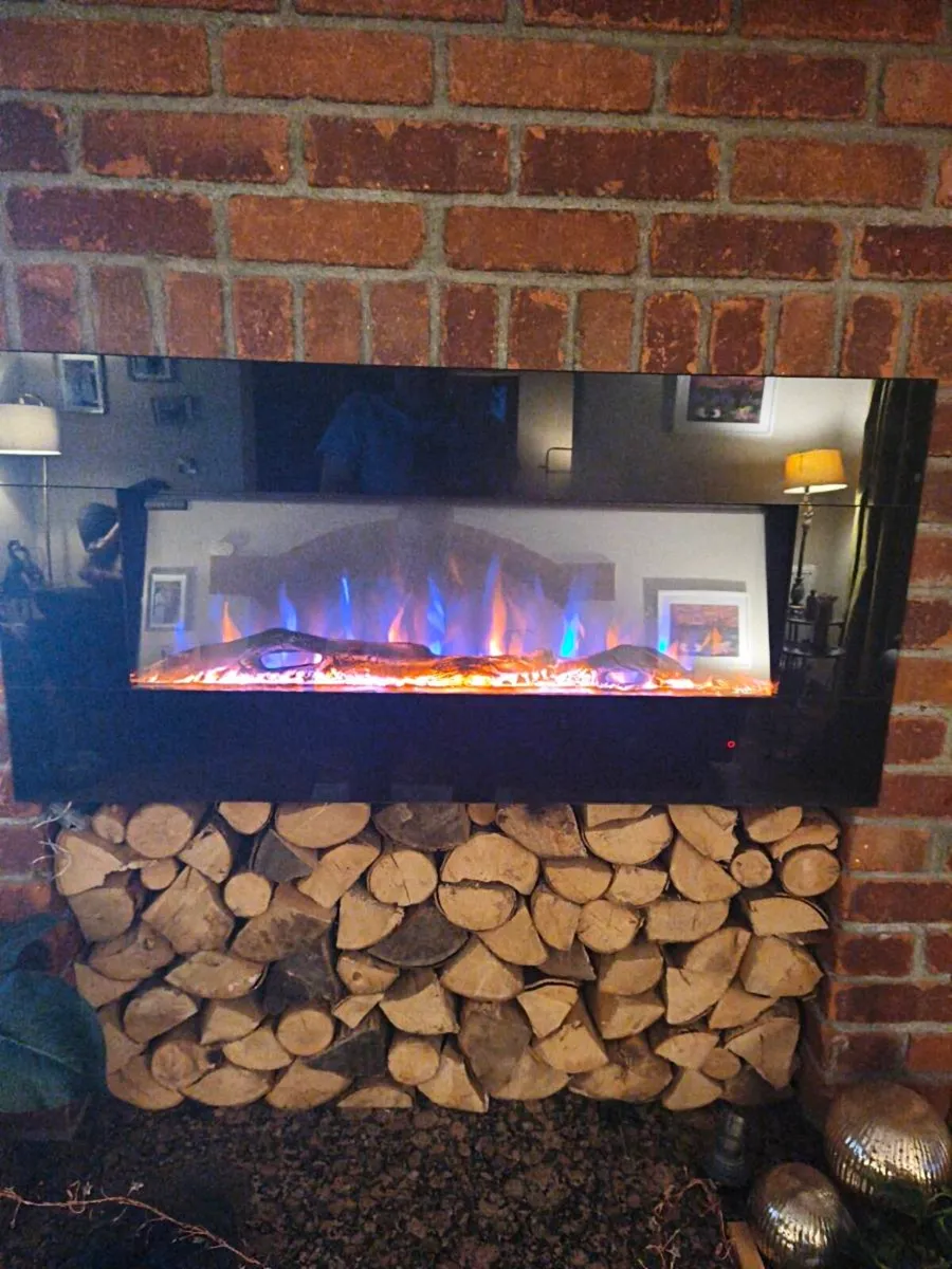 Ezee glow 42" mini Zara black wall hung fire - Image 3