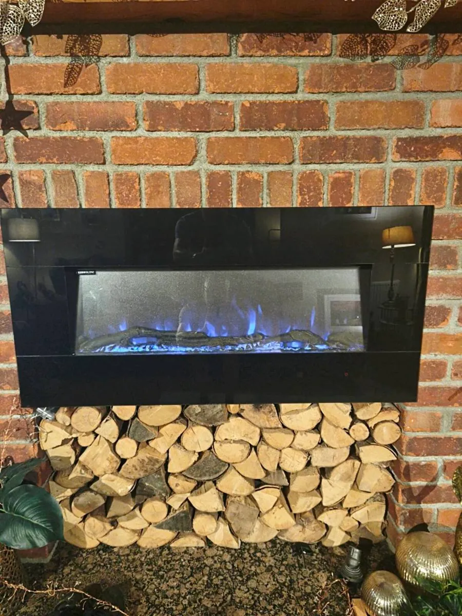 Ezee glow 42" mini Zara black wall hung fire - Image 4