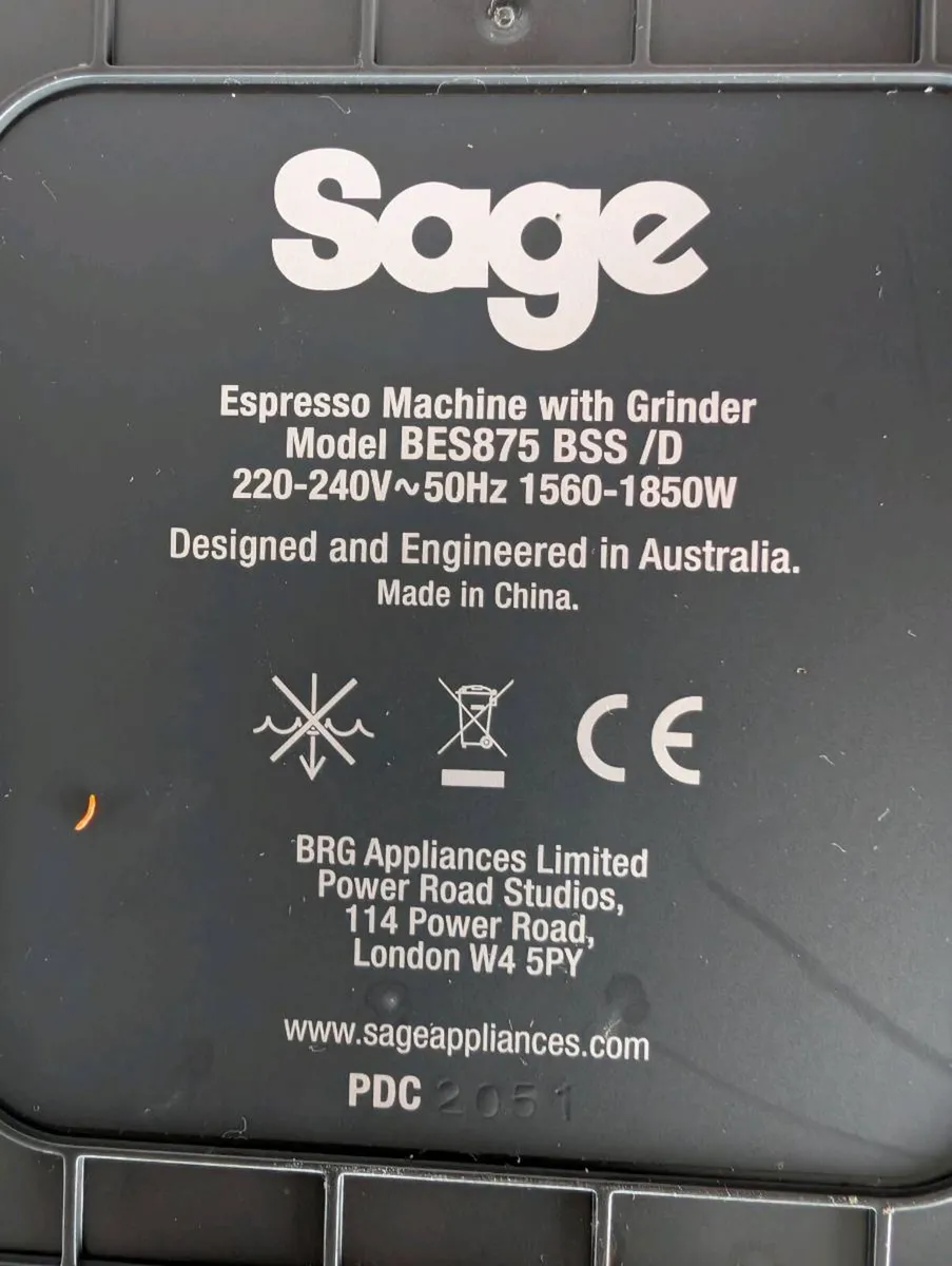 Sage barista express broken - Image 1