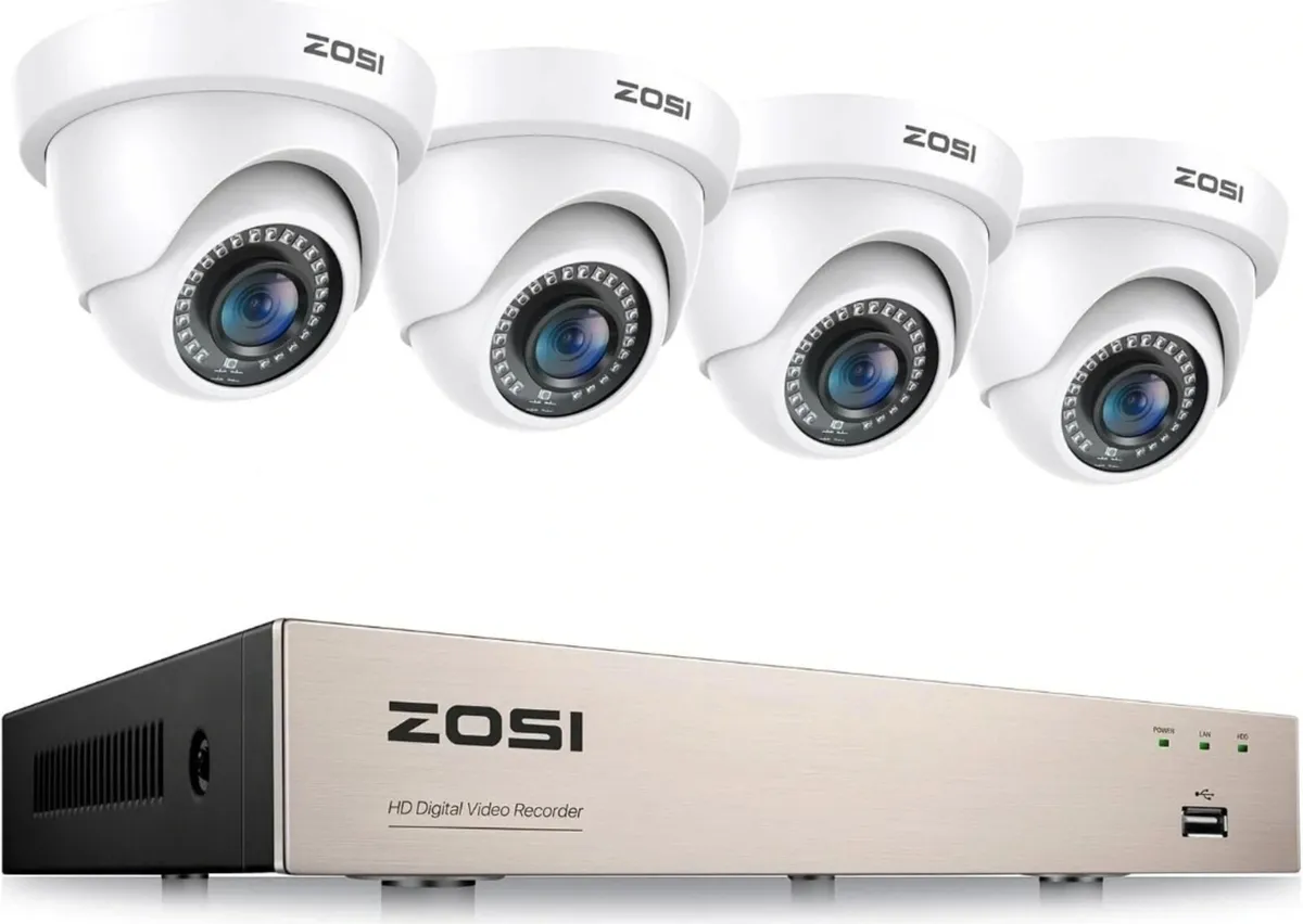 Zosi security camera's x4 with 8 channel DVR - Image 1