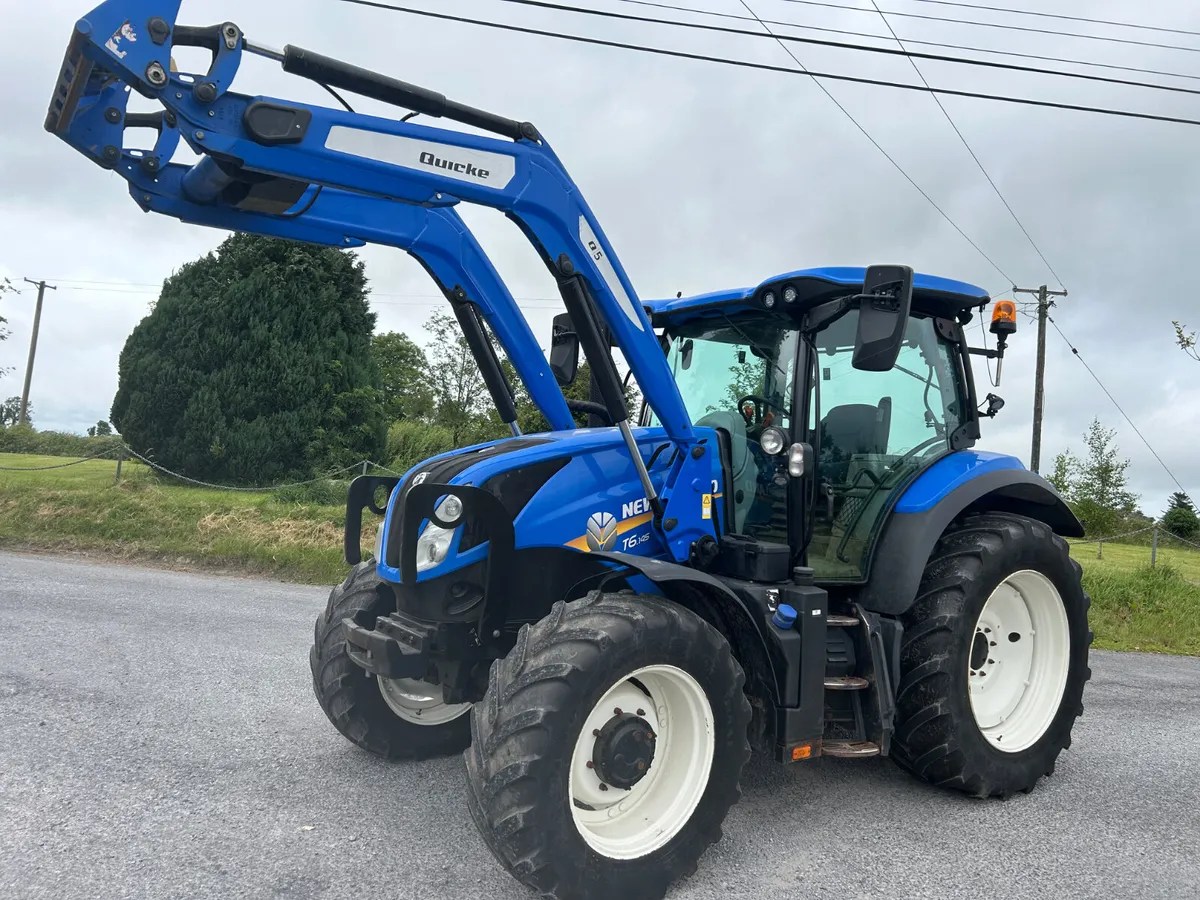 2020 New Holland T6.145 with Quicke Loader - Image 1