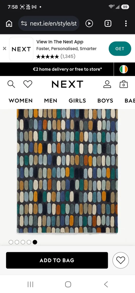 Next wool rug - Image 1