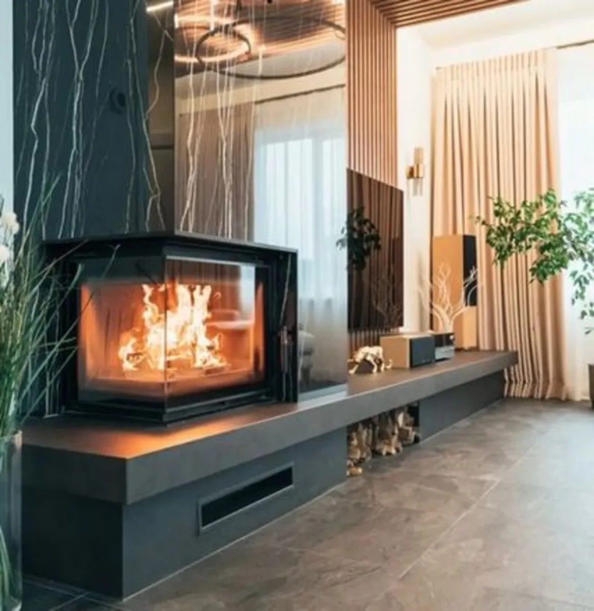 Inset Stove MAJA DECO left 8 kW - Image 1