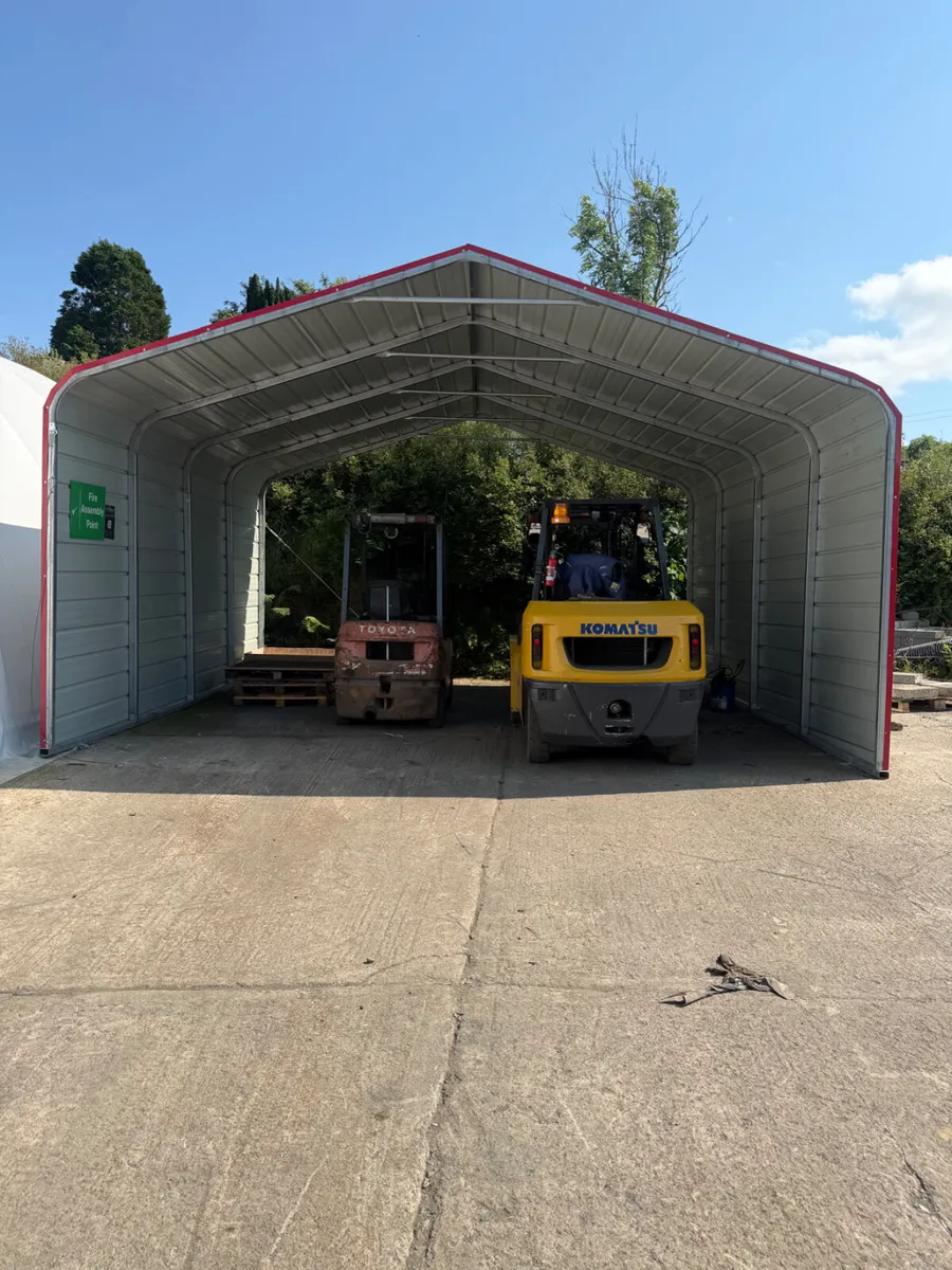 20ft x 20ft Galvanised Steel Carport Metal Shed - Image 4