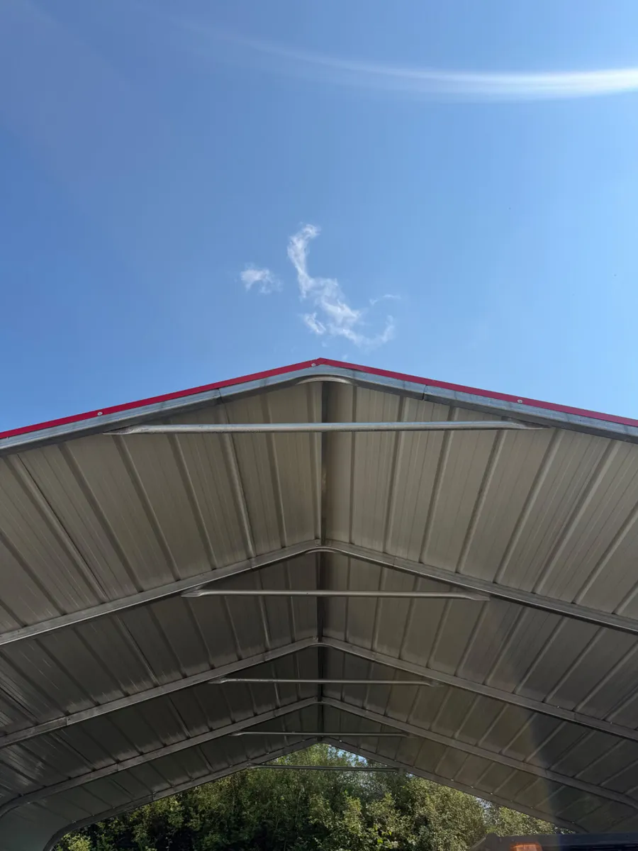 20ft x 20ft Galvanised Steel Carport Metal Shed - Image 2