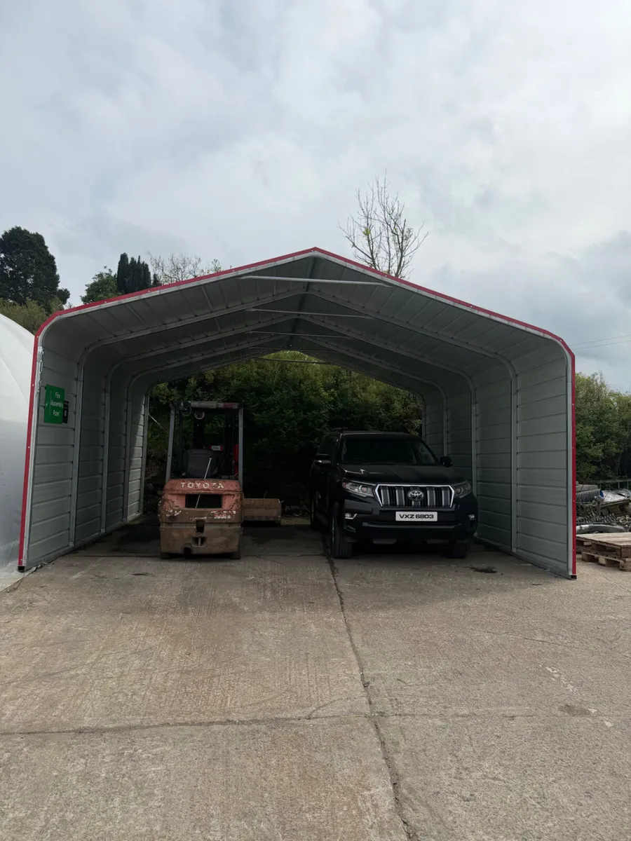 6m x 6m Steel Carport Metal Shed - Image 2