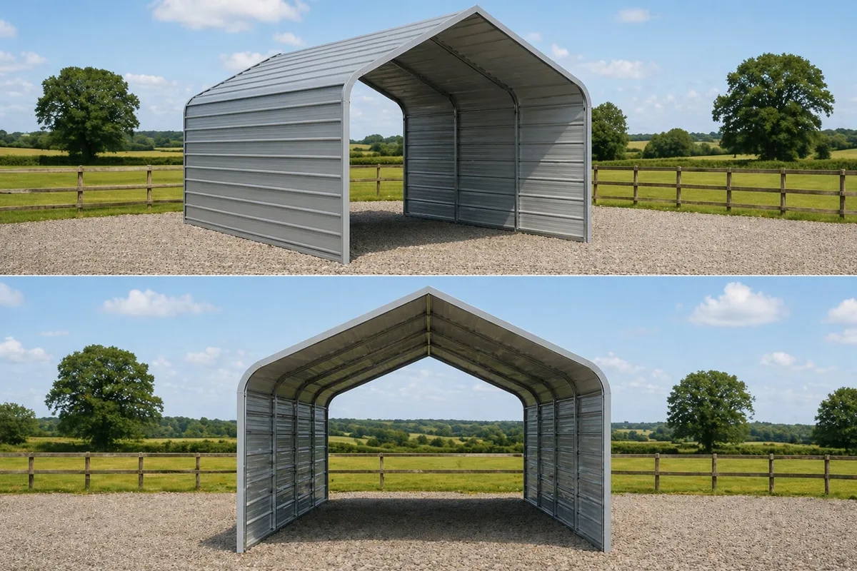 12ft x 20ft Galvanised Steel Metal Carport Shed - Image 2