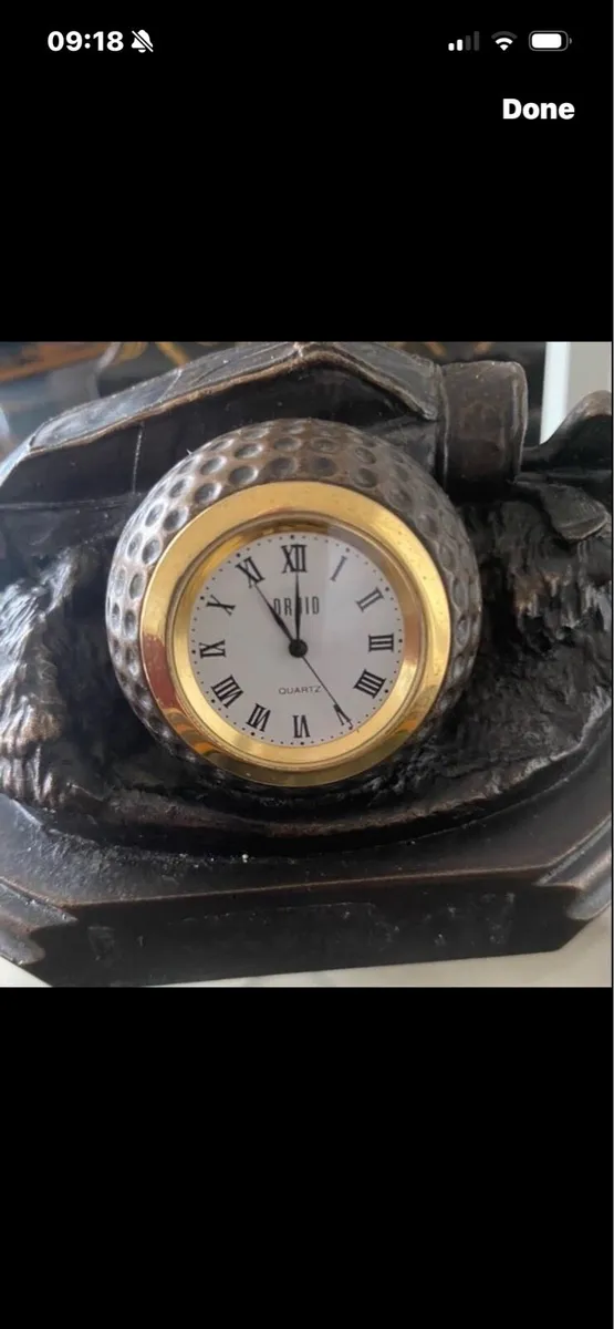 Bronze Golf Kit Clock - Image 2