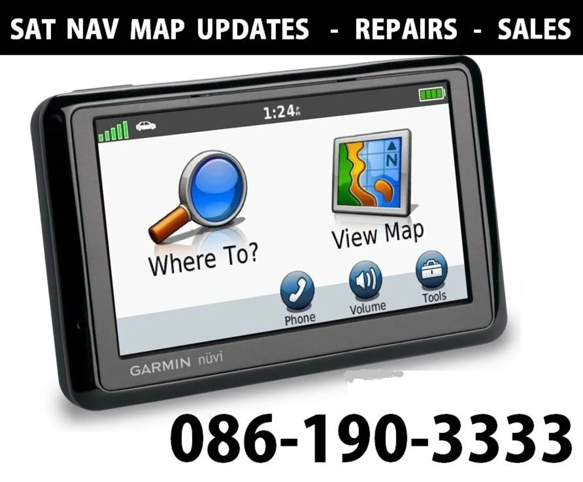 SAT NAV  MAP UPDATES  - REPAIRS  - SALES - Image 1