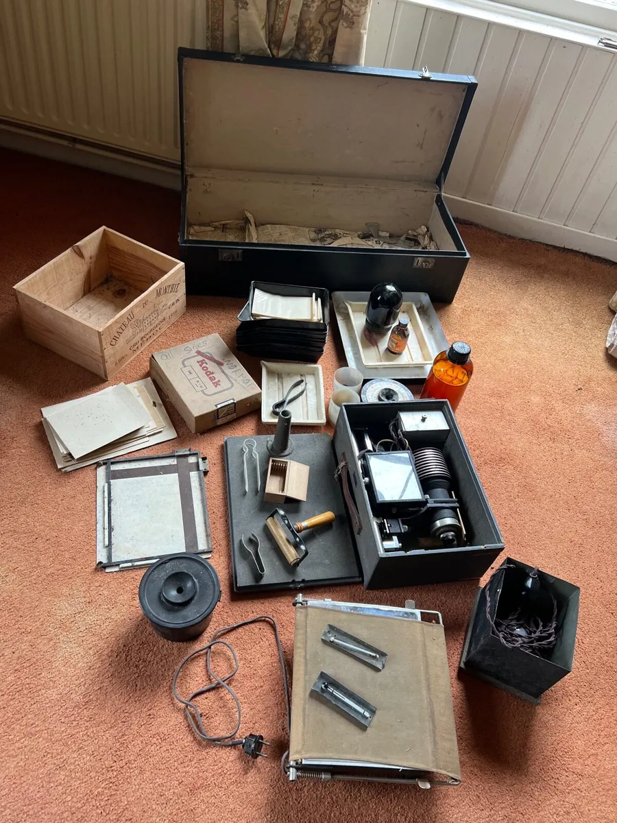 vintage photo developing kit - Image 1